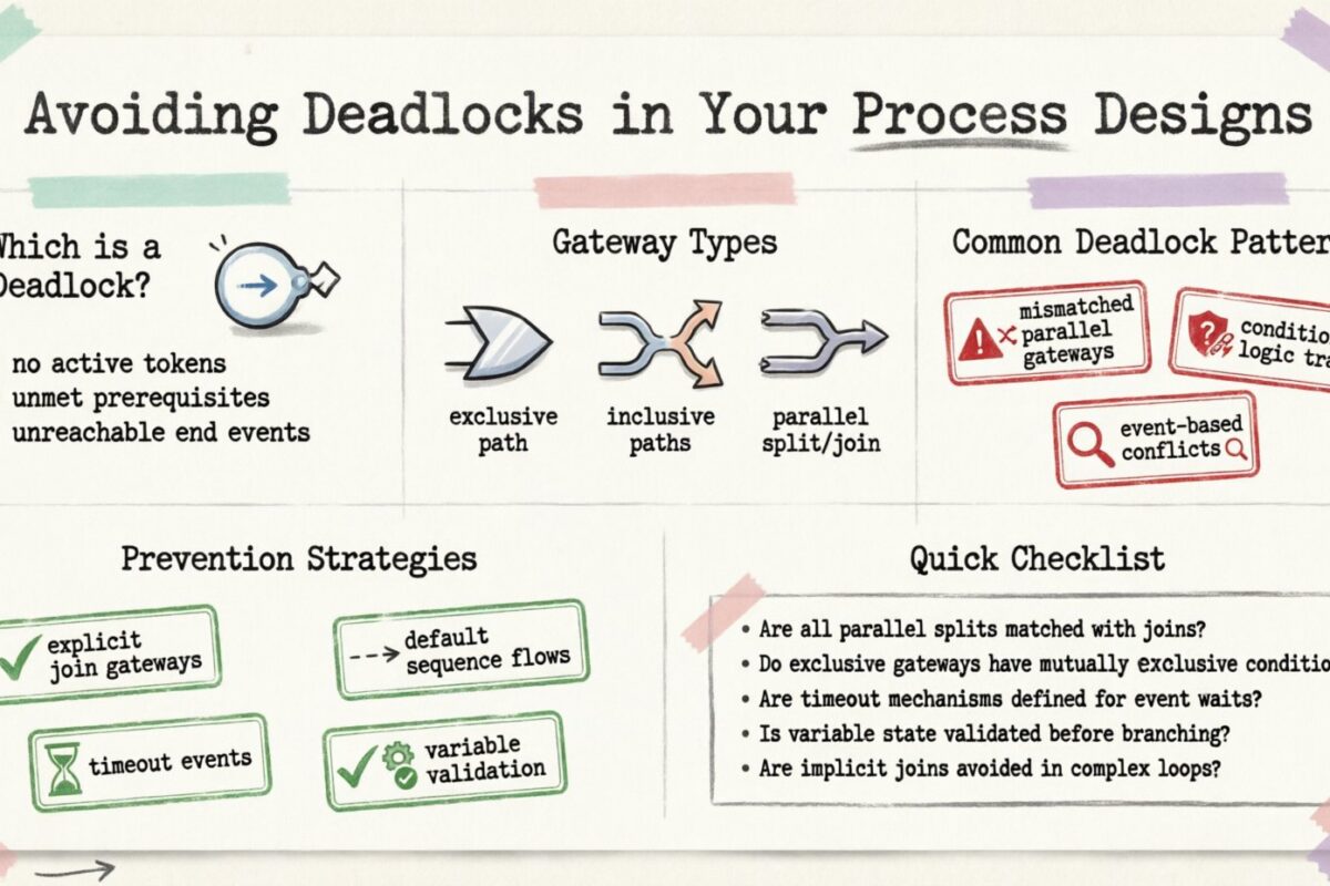 BPMN-Leitfaden: Vermeidung von Deadlocks in Ihren Prozessgestaltungen BPMN-Leitfaden: Vermeidung von Deadlocks in Ihren Prozessgestaltungen