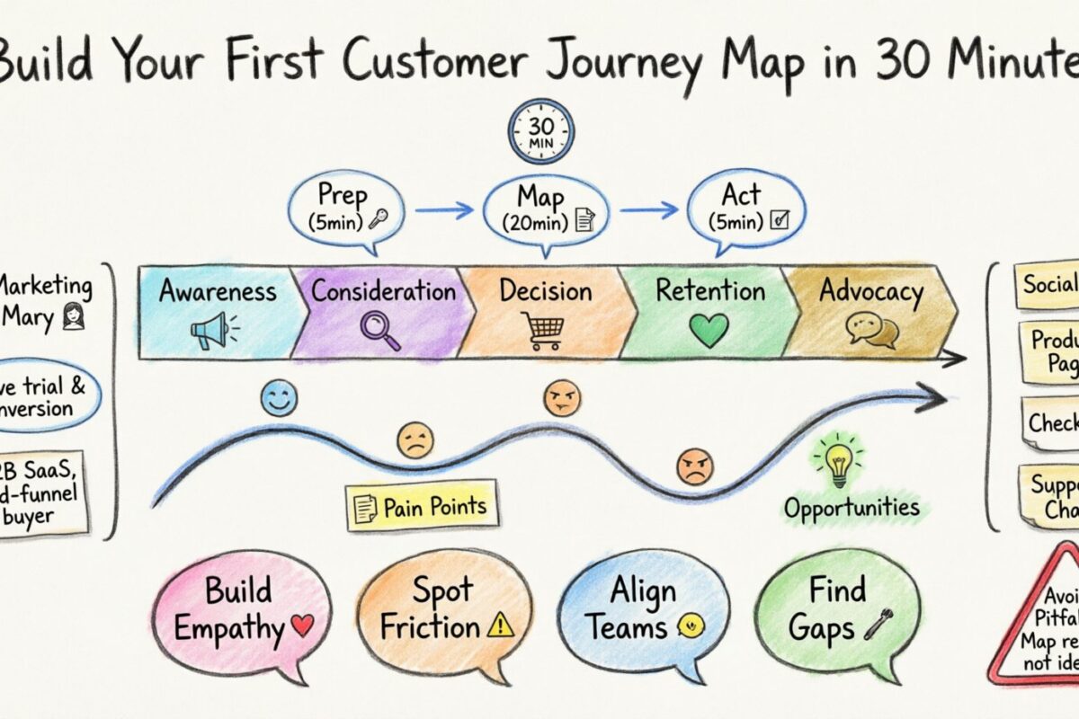 Schnellstartanleitung: So erstellen Sie Ihre erste Customer-Journey-Karte in 30 Minuten