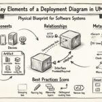 Wichtige Elemente eines Bereitstellungsdiagramms in UML