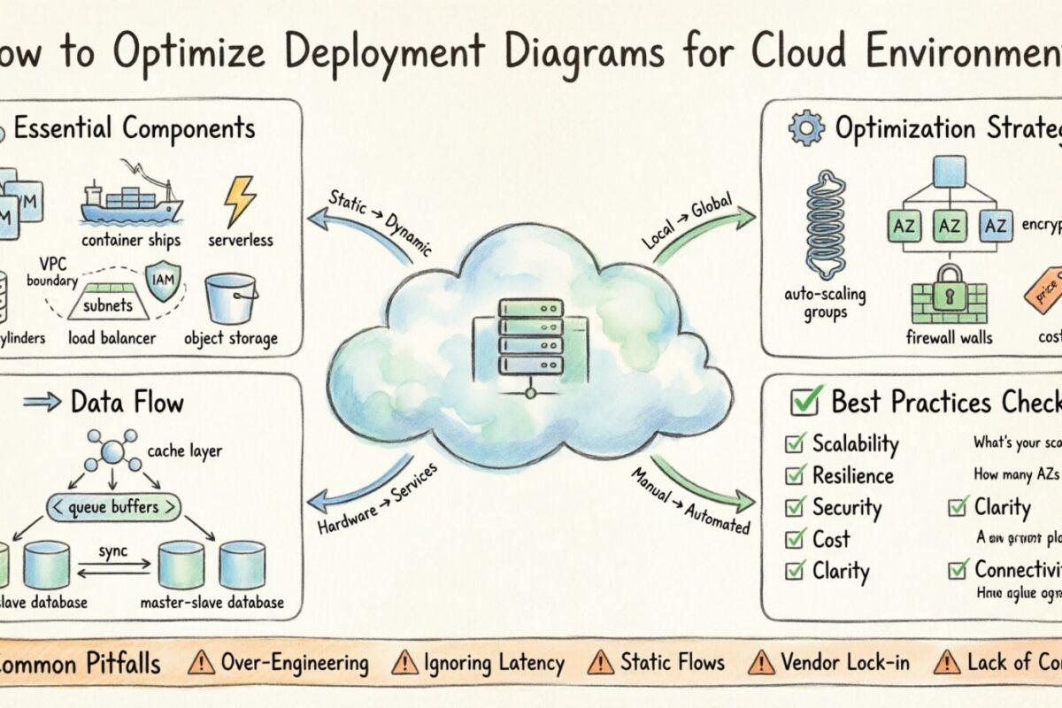 Cómo optimizar los diagramas de despliegue para entornos en la nube