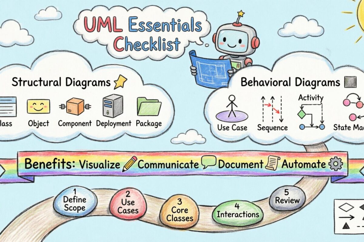 Lista de verificación de conceptos esenciales de UML: Conceptos fundamentales que todo principiante debería conocer