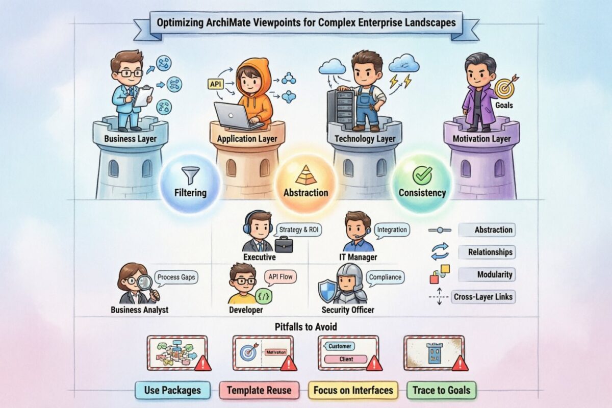 Análisis profundo: Optimización de los puntos de vista de ArchiMate para entornos empresariales complejos