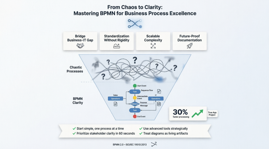 Au-delà du diagramme de flux : comment un praticien a trouvé une clarté de processus grâce au BPMN Au-delà du diagramme de flux : comment un praticien a trouvé une clarté de processus grâce au BPMN