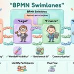 BPMN गाइड: स्विमलेन के साथ क्रॉस-फंक्शनल प्रक्रियाओं का मॉडलिंग