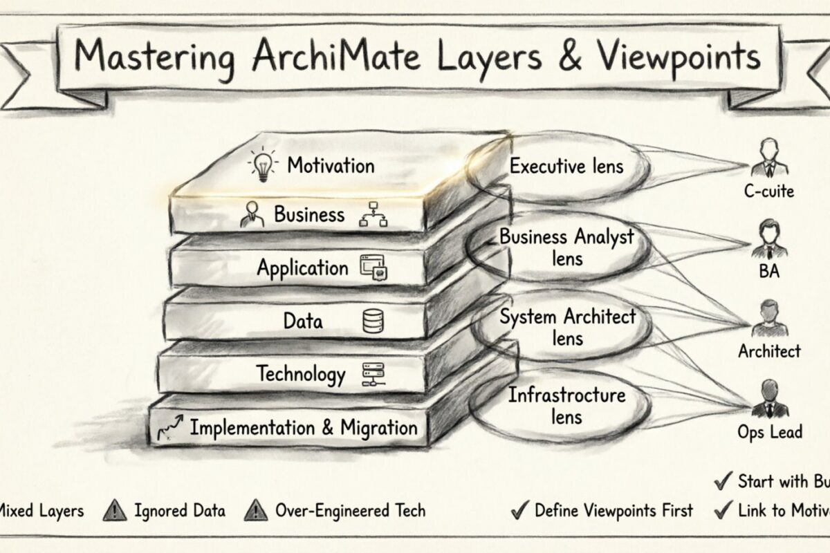 ArchiMateのレイヤーを混同しないようにしよう：迷わずに視点をマスターする方法
