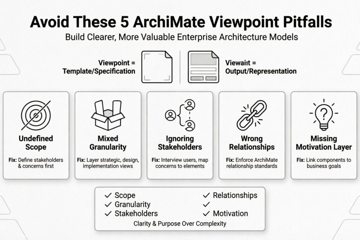 ArchiMateのビューの隠れた落とし穴：今日避けたい一般的なミス