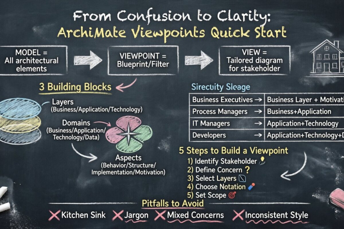 混乱から明確さへ：ArchiMate Viewpointsのクイックスタートチュートリアル