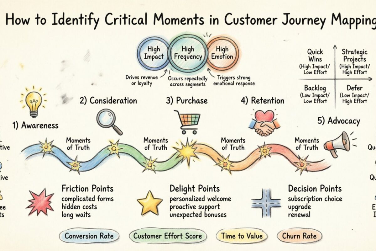 Como identificar momentos críticos no mapeamento da jornada do cliente para máximo impacto
