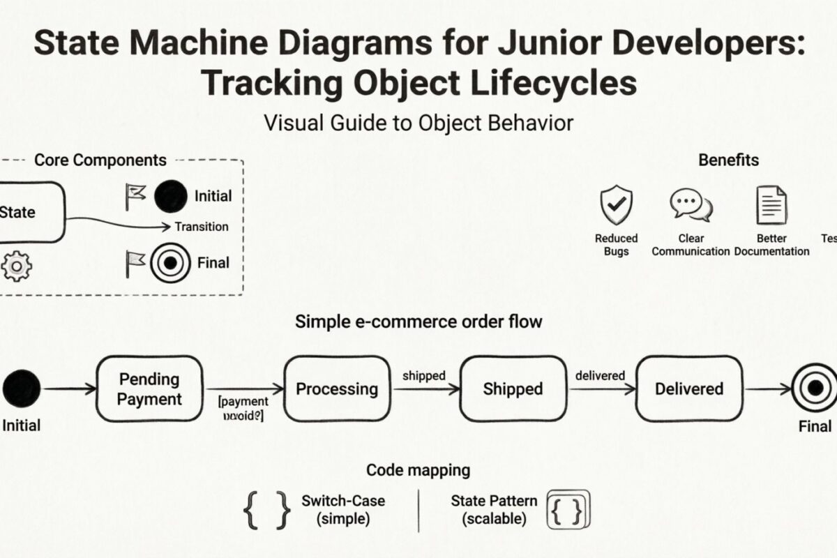 Diagramas de Máquina de Estados UML para Desenvolvedores Júnior: Rastreamento dos Ciclos de Vida de Objetos
