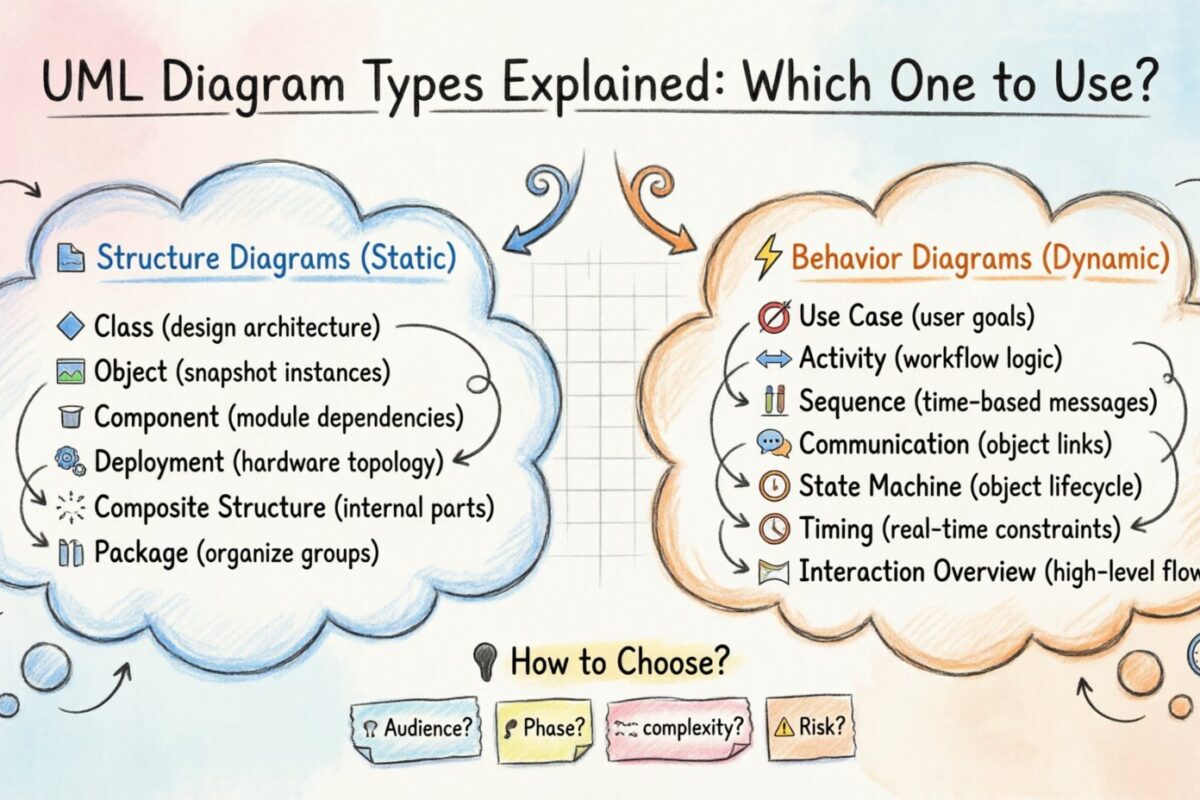 Tipos de Diagramas UML Explicados: Qual Usar no Seu Projeto