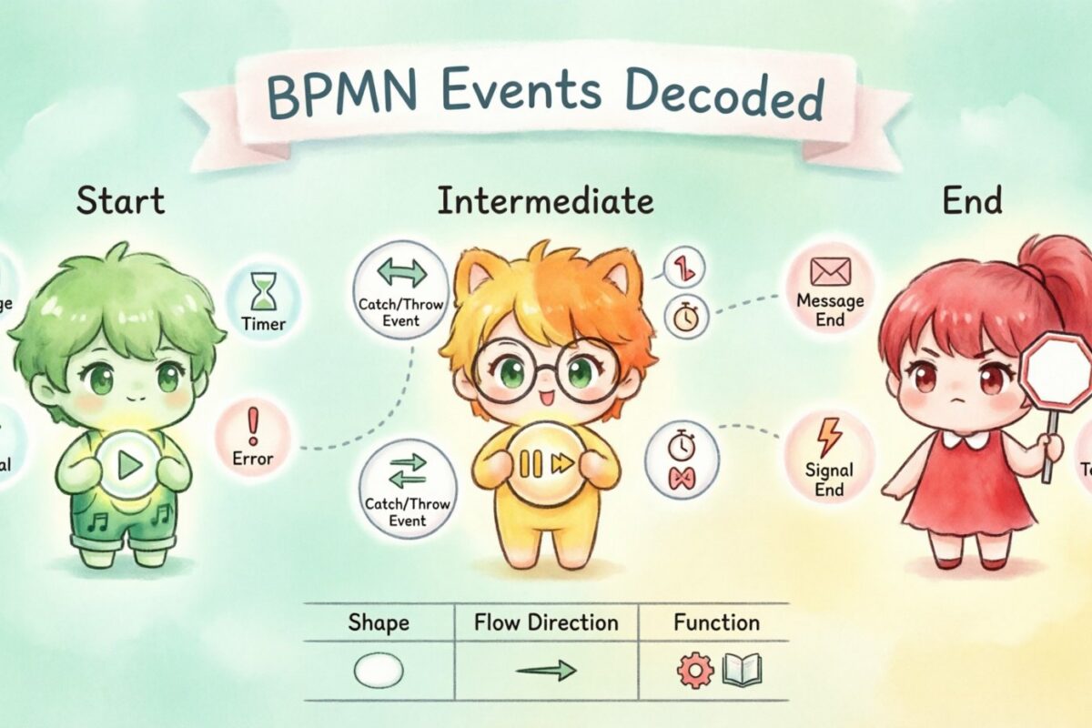 解碼BPMN中的開始、結束與中間事件