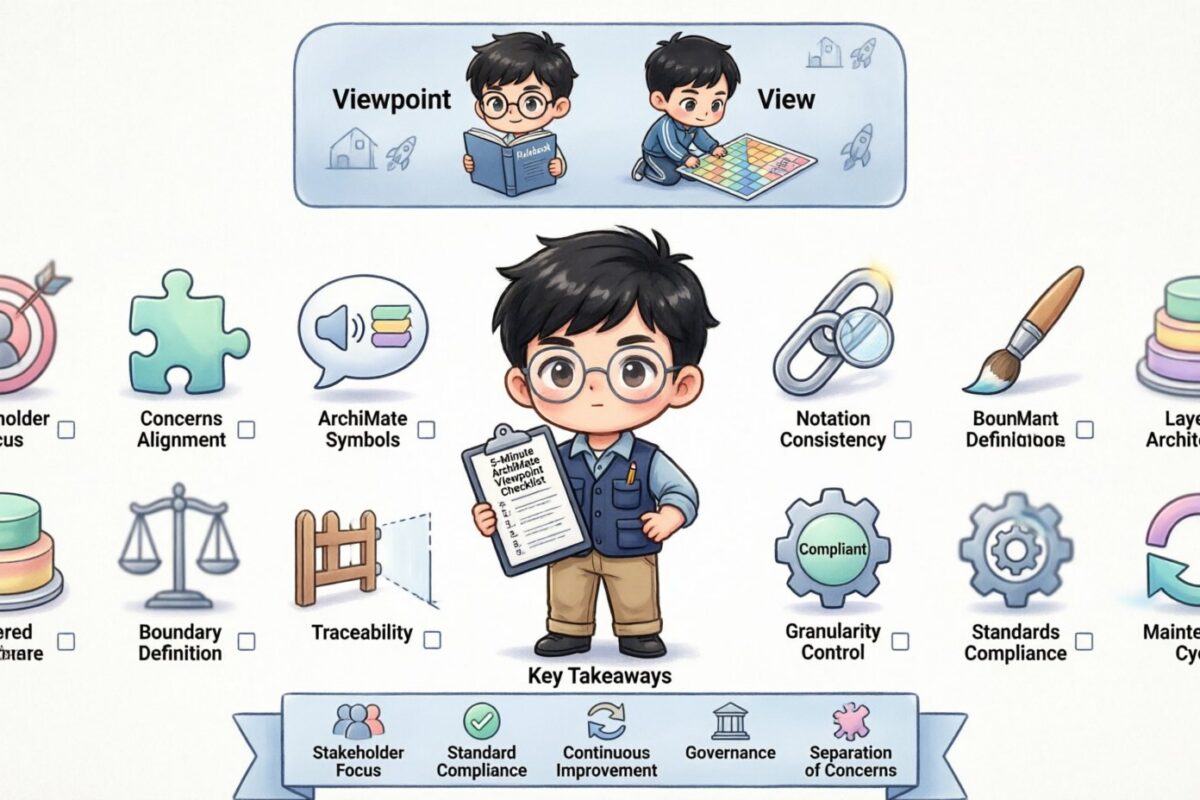 Bảng kiểm điểm Quan điểm ArchiMate 5 phút cho các Kiến trúc sư cấp cao