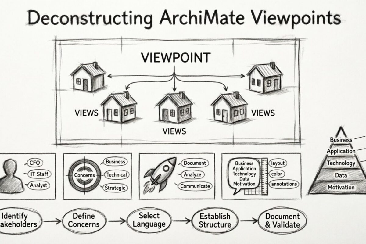 Phân tích các quan điểm ArchiMate: Phân tích từng thành phần theo từng bước