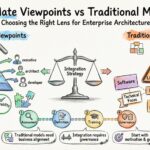 The Art of Comparison: ArchiMate Viewpoints vs. Traditional Modeling Approaches