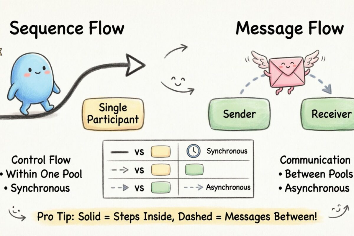 BPMN Guide: Message Flows vs. Sequence Flows – Spot the Difference BPMN Guide: Message Flows vs. Sequence Flows – Spot the Difference