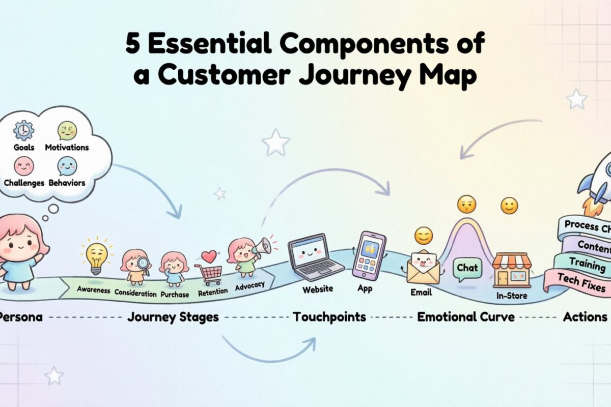 5 Essential Components of a Customer Journey Map Explained Simply