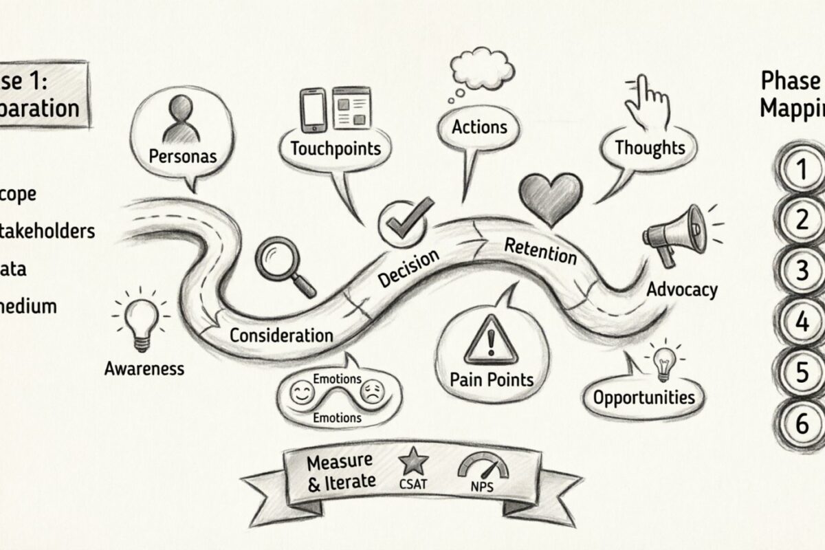 Step-by-Step Tutorial: Drafting an Effective Customer Journey Map for Beginners