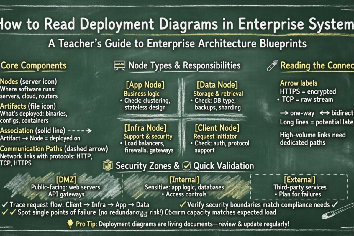 Interpreting Deployment Diagrams in Enterprise Systems