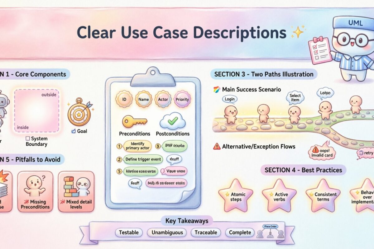 Writing Clear Use Case Descriptions: A Practical UML Guide for Requirements