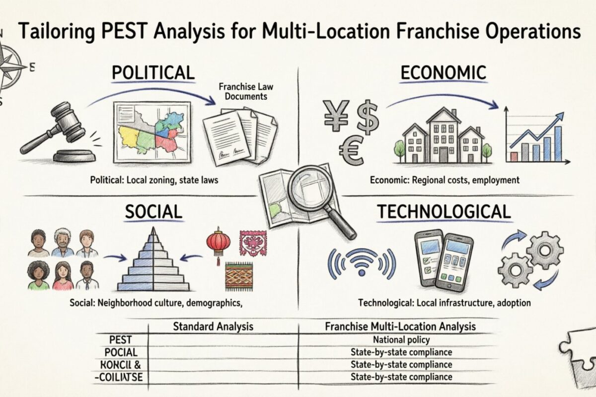 Franchise Focus: Tailoring PEST Analysis for Multi-Location Business Operations