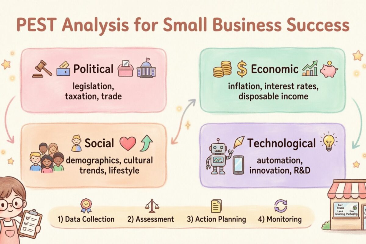 Competitive Edge: How Top Small Businesses Use PEST Analysis to Outmaneuver Rivals