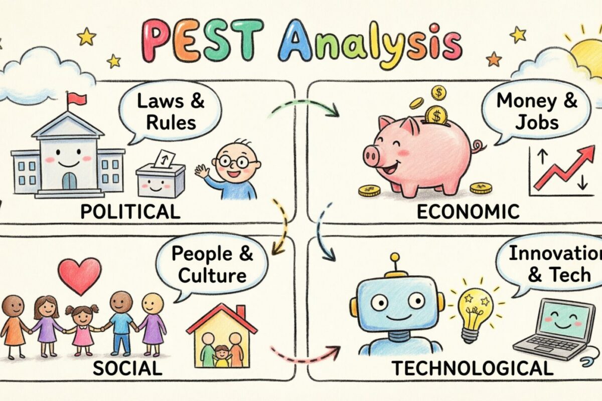 Component Breakdown: PEST Analysis Explained: A Beginner’s Guide to the 4 Key Forces