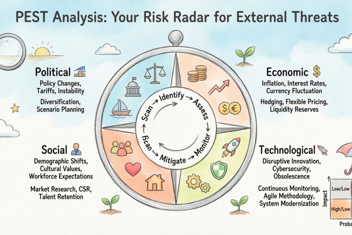 Risk Assessment: Using PEST Analysis to Identify and Mitigate External Threats Early