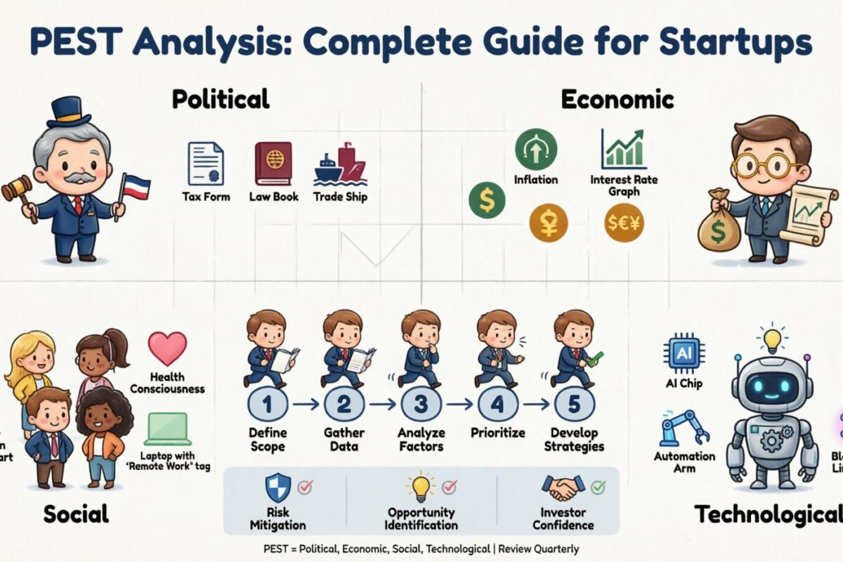 Definitive Overview: The Complete Guide to PEST Analysis for Startup Founders
