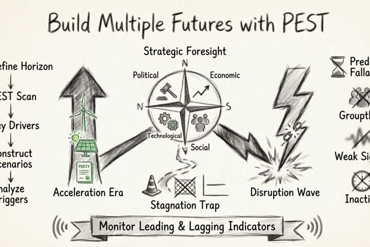 Scenario Planning: Building Multiple Futures with Your PEST Analysis Framework